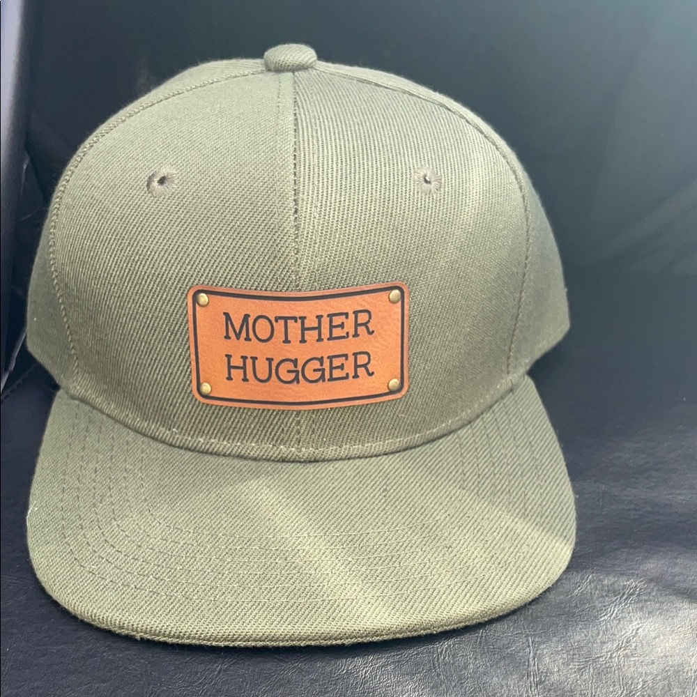 Mother Hugger Kids SnapBack hat in Green